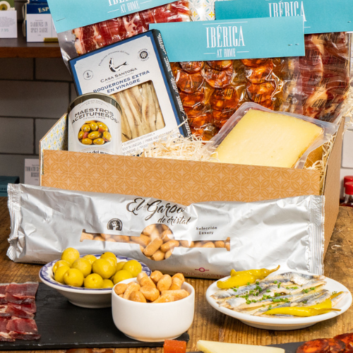 Tapas Selection Gift Box with Wine