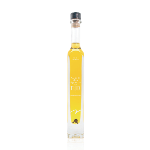 Extra Virgin Olive Oil with Black Truffle 100ml - Manjares de la Tierra