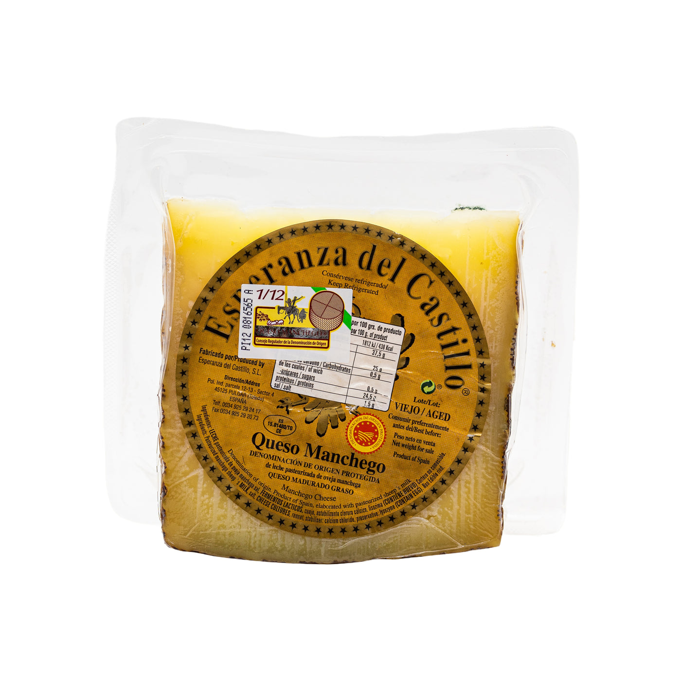 Aged Manchego Cheese Esperanza Del Castillo - wedge 250g
