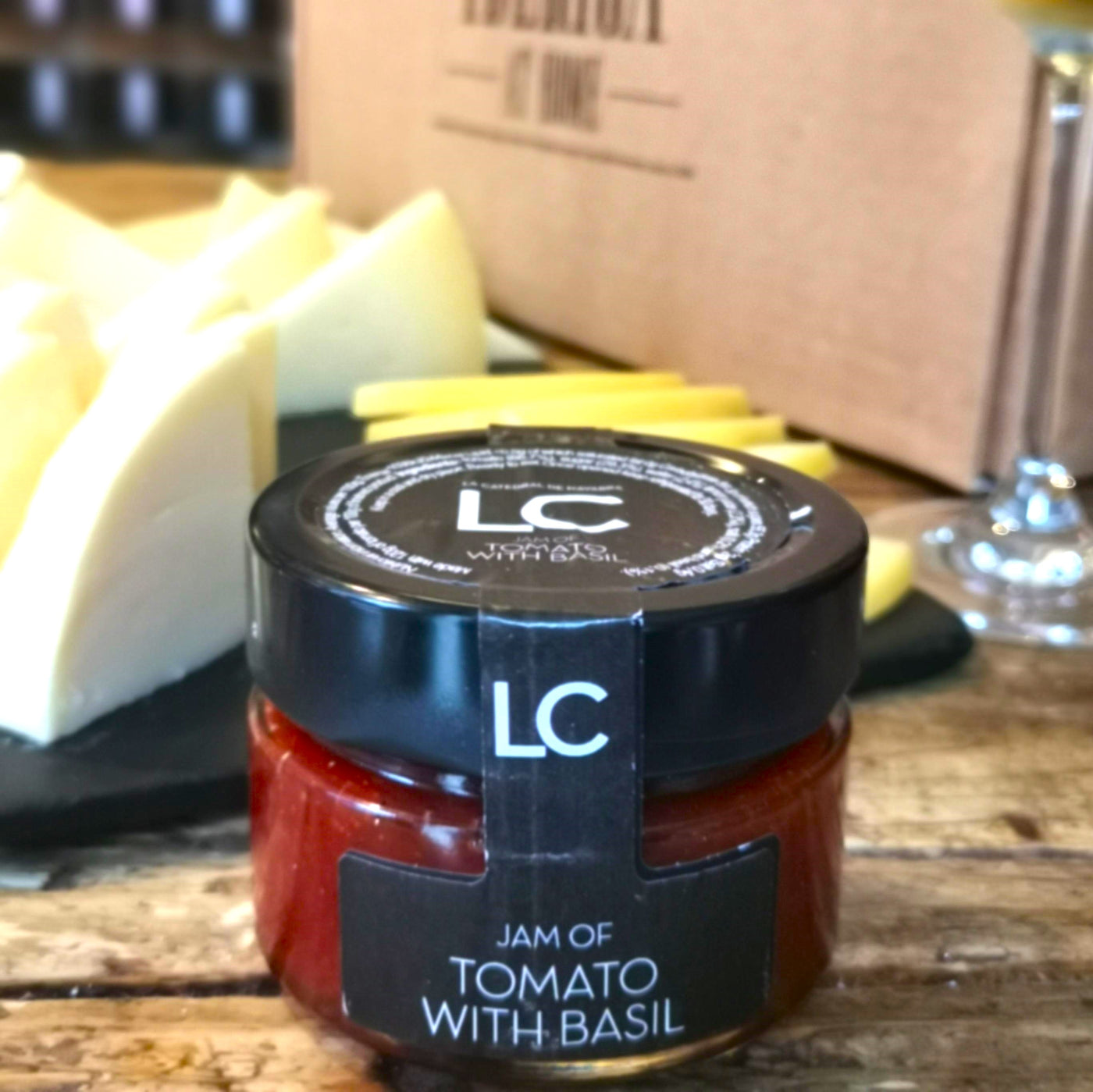 tomato basil jam for cheese