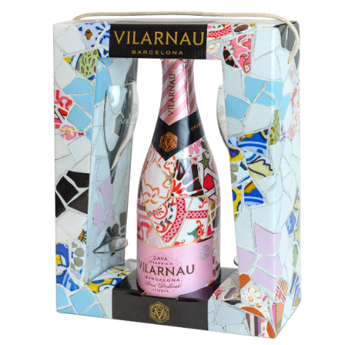 Vilarnau Rose Cava Gaudi Edition Gift Set