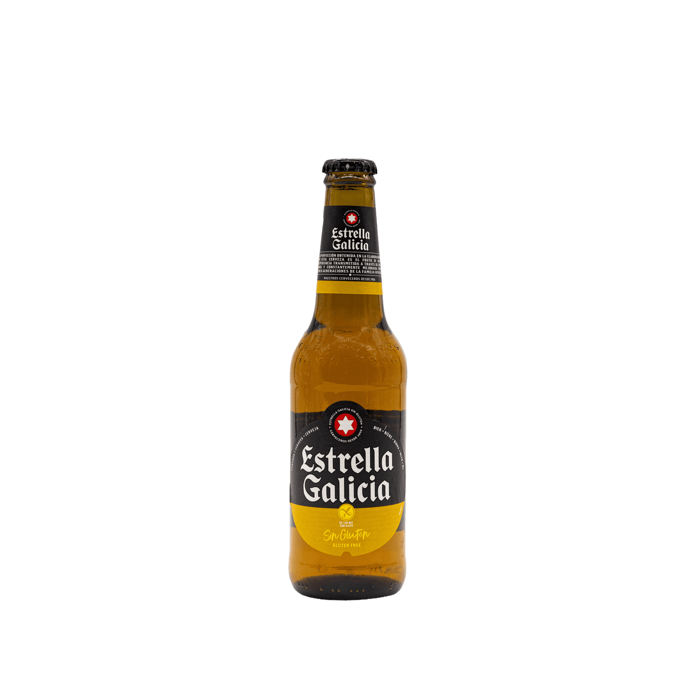 Estrella Galicia Gluten Free Beer 330ml (Pack 6 units)