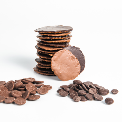 Handmade Dark Chocolate Covered Almond Biscuits 160g